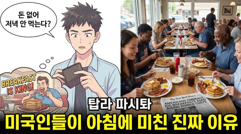 "돈 없어 저녁 안 먹는다?" 미국인들이 아침에 미친 진짜 이유