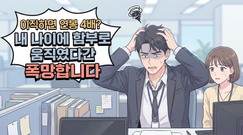**"이직하면 연봉 4배?" 내 나이에 함부로 움직였다간 폭망합니다**