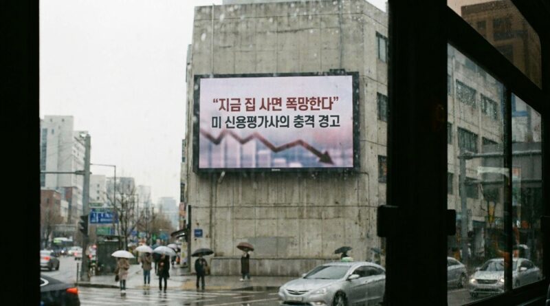 **"지금 집 사면 폭망한다" 미 신용평가사의 충격 경고**