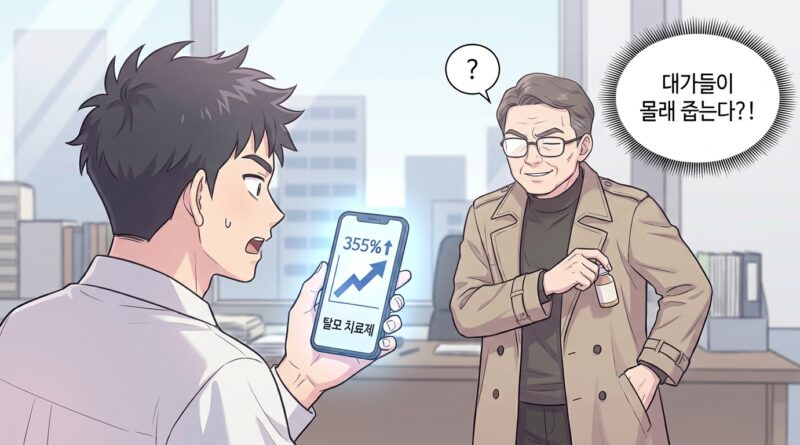**355% 폭등한 '탈모 치료제', 대가들이 몰래 줍는다?**