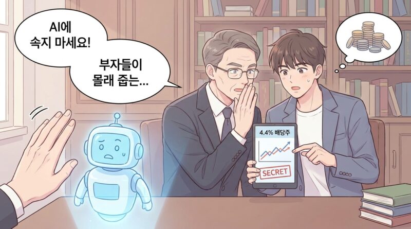 **AI에 속지 마세요, 부자들이 몰래 줍는 4.4% 배당주**