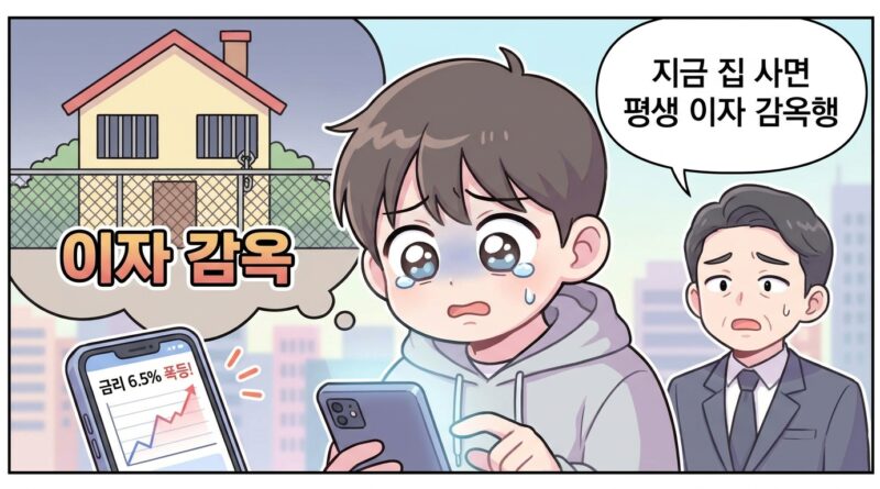 **금리 6.5% 폭등! 지금 집 사면 평생 이자 감옥행**
